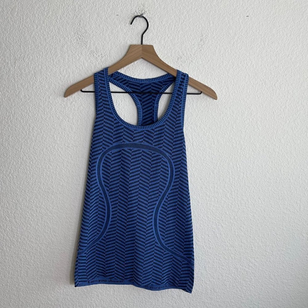 LULULEMON Swifty Tech Racerback Ribbed Tank Size 6 - Picture 3 of 9